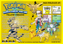 Load image into Gallery viewer, Pokemon Yellow Version (N64)
